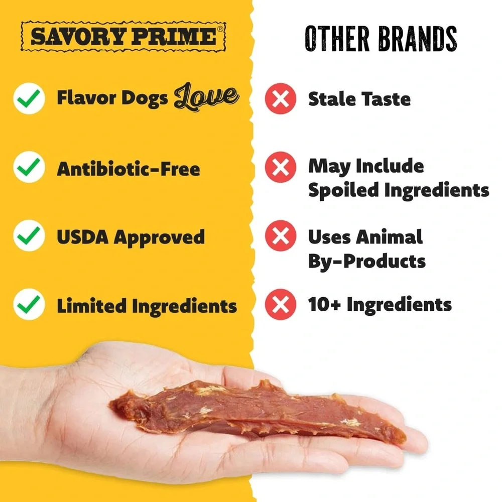 Savory Prime Chicken Jerky Dog Treats, 1-lb bag